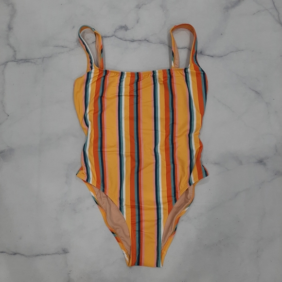 Madewell Square Neck One Piece Almeria Stripe - Picture 2 of 6